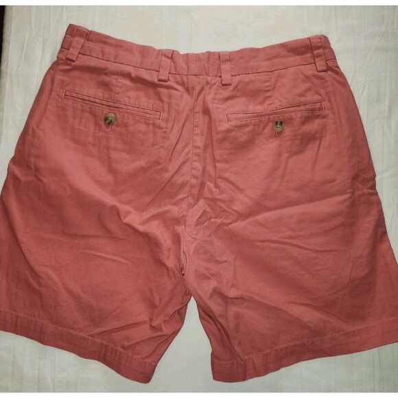 Vineyard Vines Shorts Mens 30 Breaker Chino Stretch Coral Pink Salmon Flat 7" in - Picture 5 of 6
